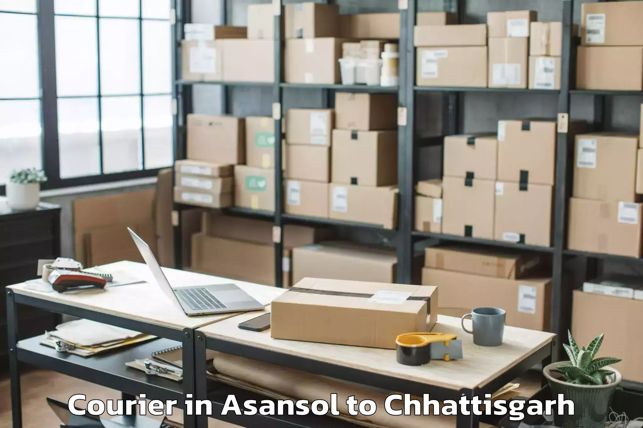 Leading Asansol to Op Jindal University Raigarh Courier Provider